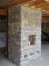 Masonry Heater - Kingston Frontenac Limestone before the door went on